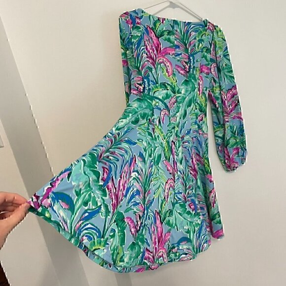 NEW NWT LILLY PULITZER Ellora Print Long Sleeve Dress Long Sleeve Fit Flare Mini - Picture 13 of 16